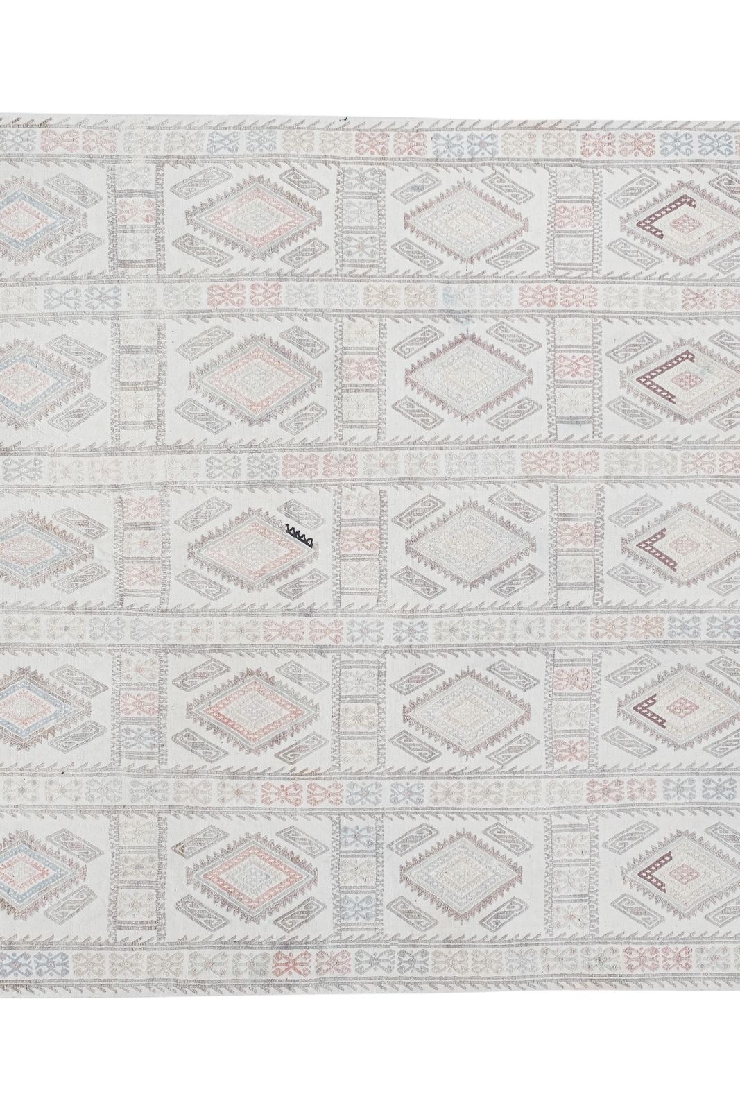 Turkish Faded Kilim Rug 4'1'' X 7'1'' photo Textiles