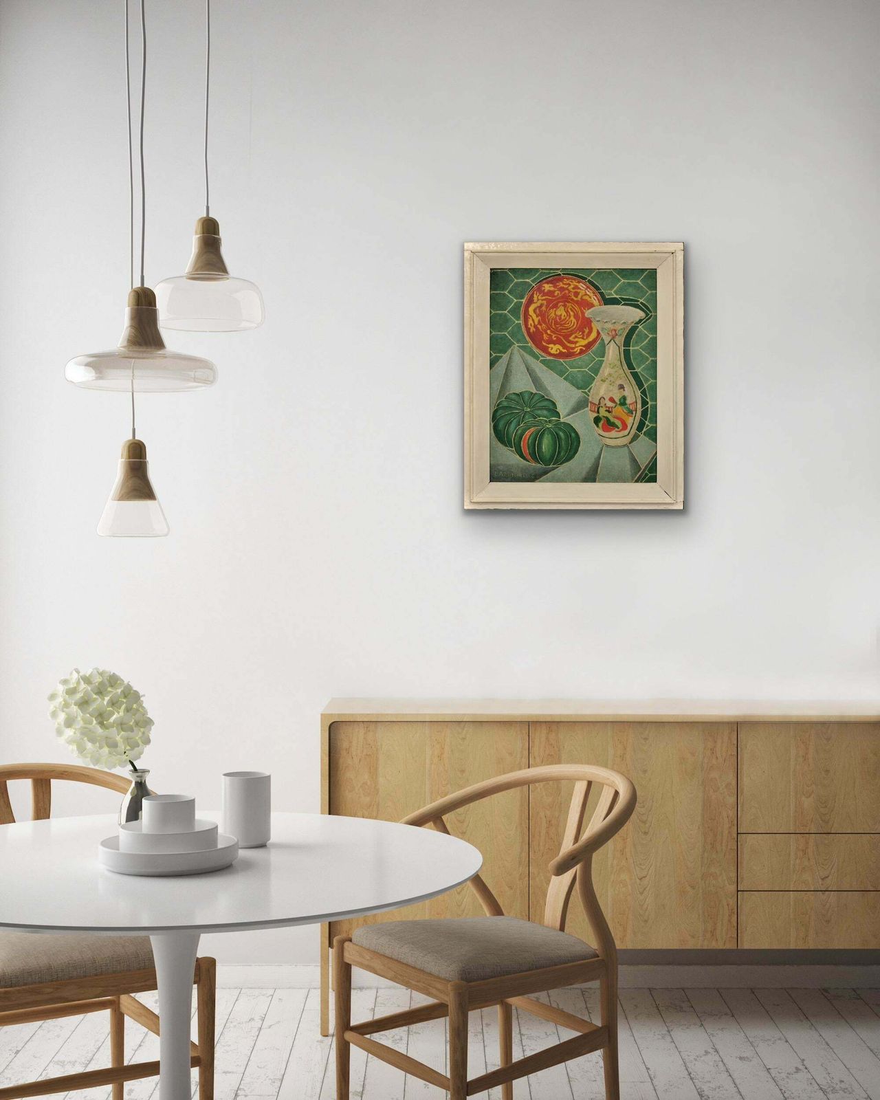 photo for sale Denis Mitchell 1912 To 1993. St Ives School 1944 Framed Still Life Oil Painting By Barbara Hepworth's Assistant. Important Cornwall Cornish Artist.