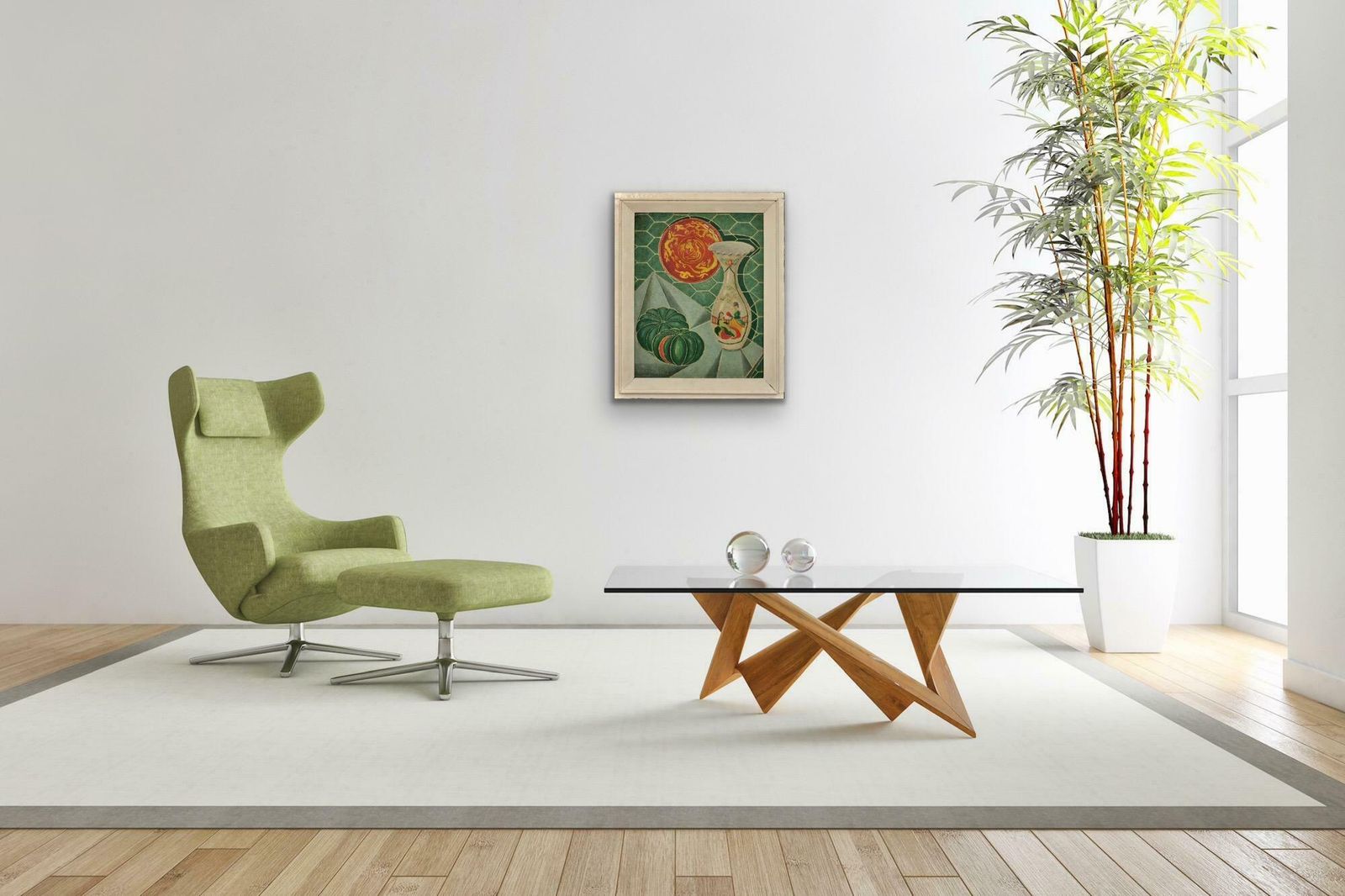 photo vinterior Denis Mitchell 1912 To 1993. St Ives School 1944 Framed Still Life Oil Painting By Barbara Hepworth's Assistant. Important Cornwall Cornish Artist.