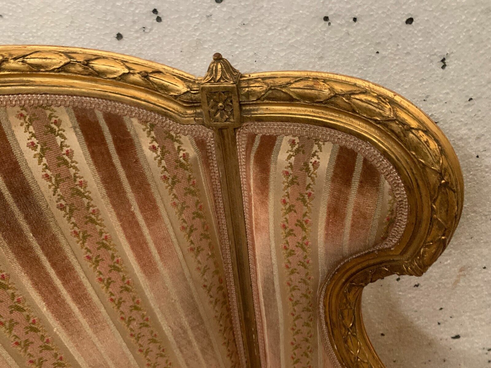 Bergere Louis XVI Style In Gilded Wood XX Century photo for sale
