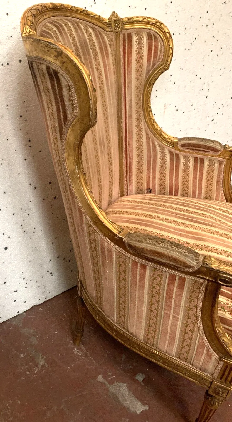 764.0176125 Bergere Louis XVI Style In Gilded Wood XX Century photo