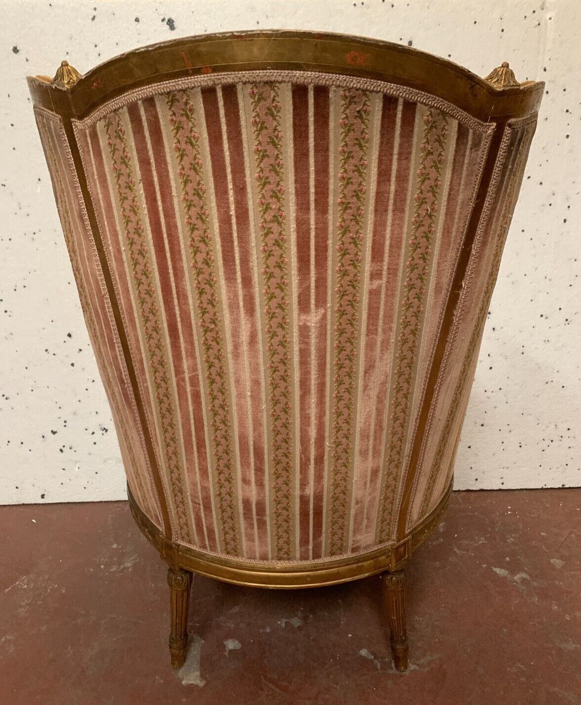 photo vinterior Bergere Louis XVI Style In Gilded Wood XX Century