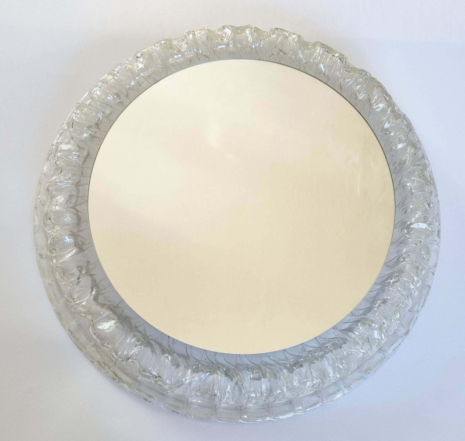 Midcentury Rare Wall Mirror Hillebrand, Germany, 1970s photo for sale