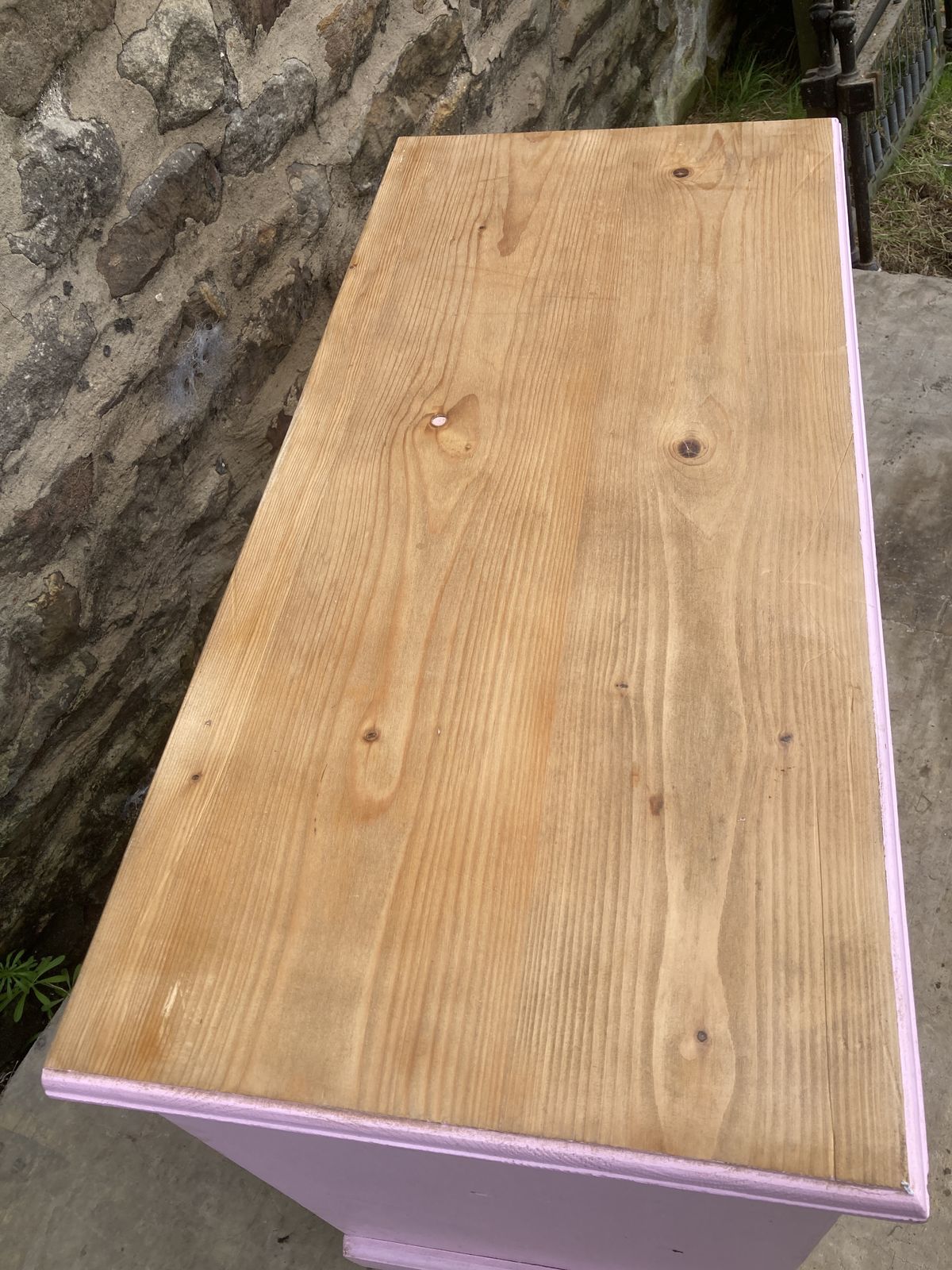 Pine Pink Painted Chest Of Drawers photo buy
