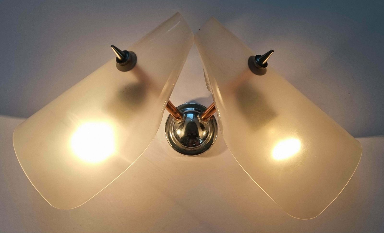 Lighting Large Midcentury Wall Lamp In Stilnovo Style, Italy, 1960s photo