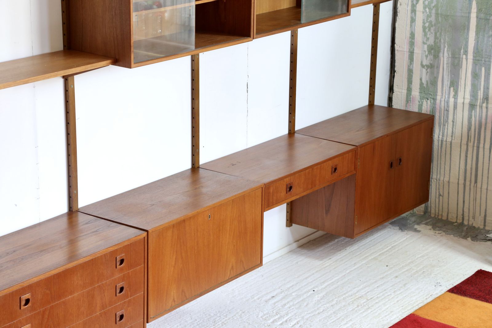Danish Mid Century Modern Wall Unit, Rud Thygesen & Johnny Sorensen For Hansen & Guldborg Furniture photo vinterior