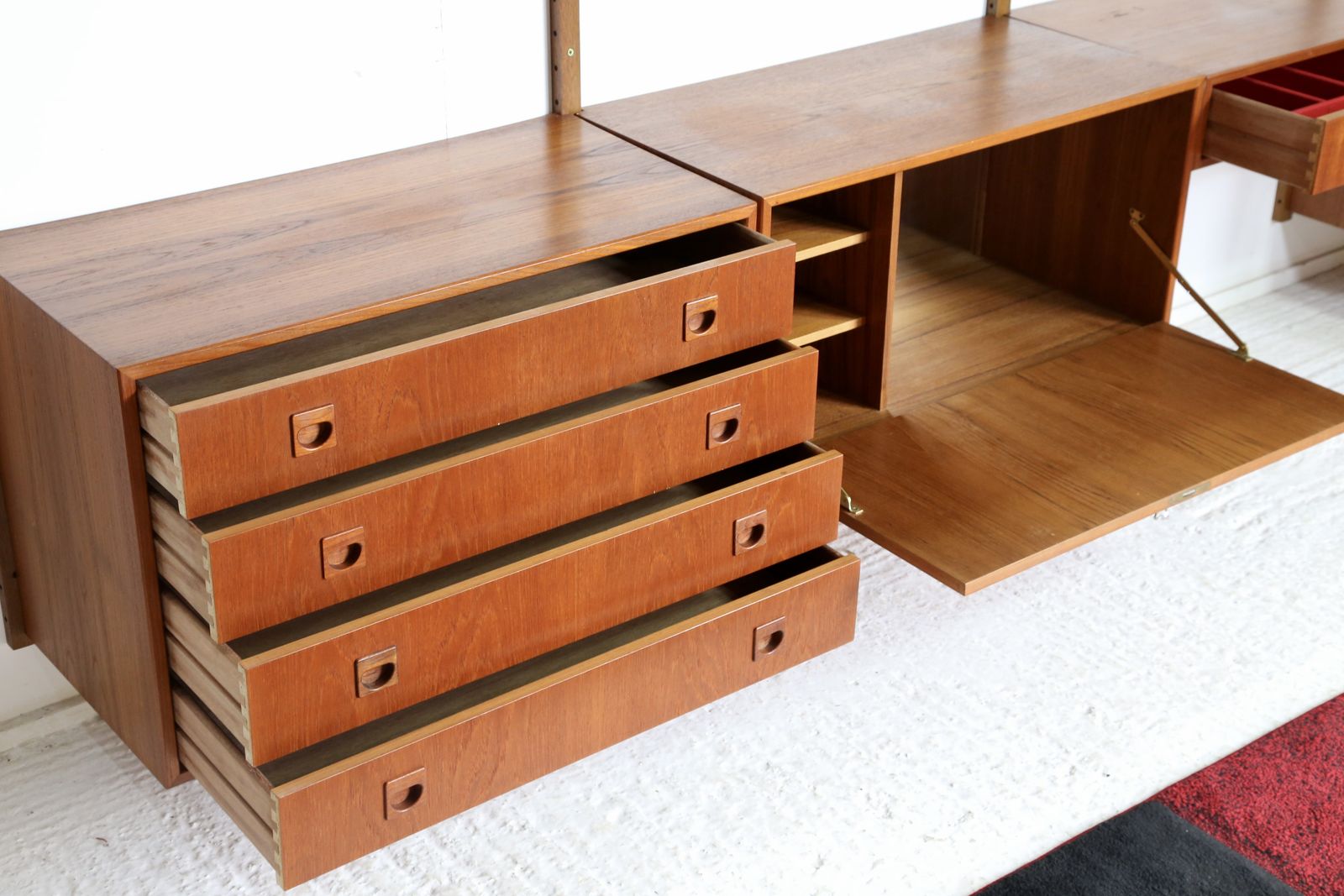 photo furniture Danish Mid Century Modern Wall Unit, Rud Thygesen & Johnny Sorensen For Hansen & Guldborg Furniture