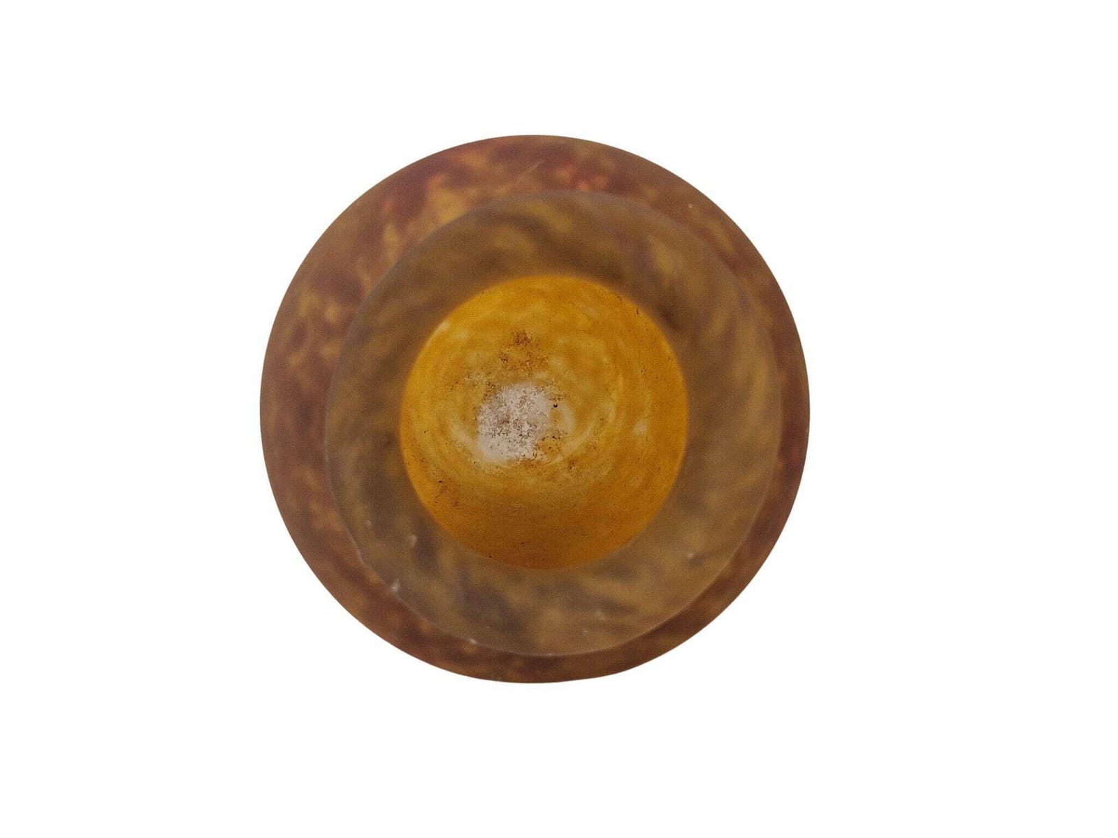 photo furniture Art Nouveau Molten Glass Vase By Muller Brothers Luneville, Antique French Pate De Verre Flower Holder