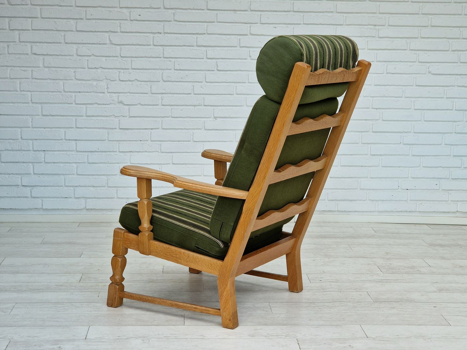 60s, Highback Armchair, Danish Design, Henning Kjærnulf Style, Original Very Good Condition. photo buy