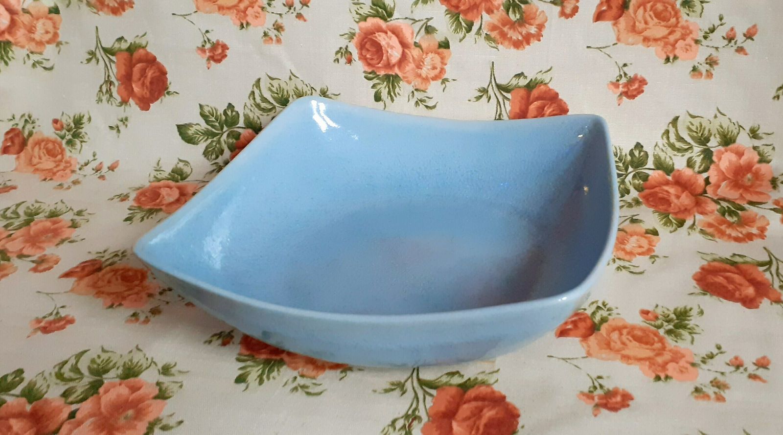 Blue Mid Century Studio Pottery Bowl By Ernestine Cannon photo Home Decor