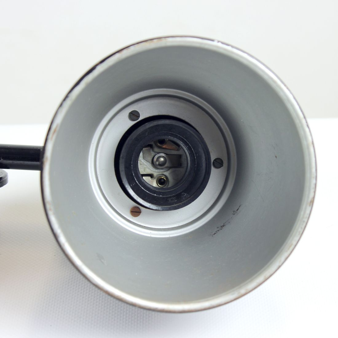 Set Of 2 Industrial Wall Lamps In Black Bakelite & Chrome, Czechoslovakia 1950s photo 310.0
