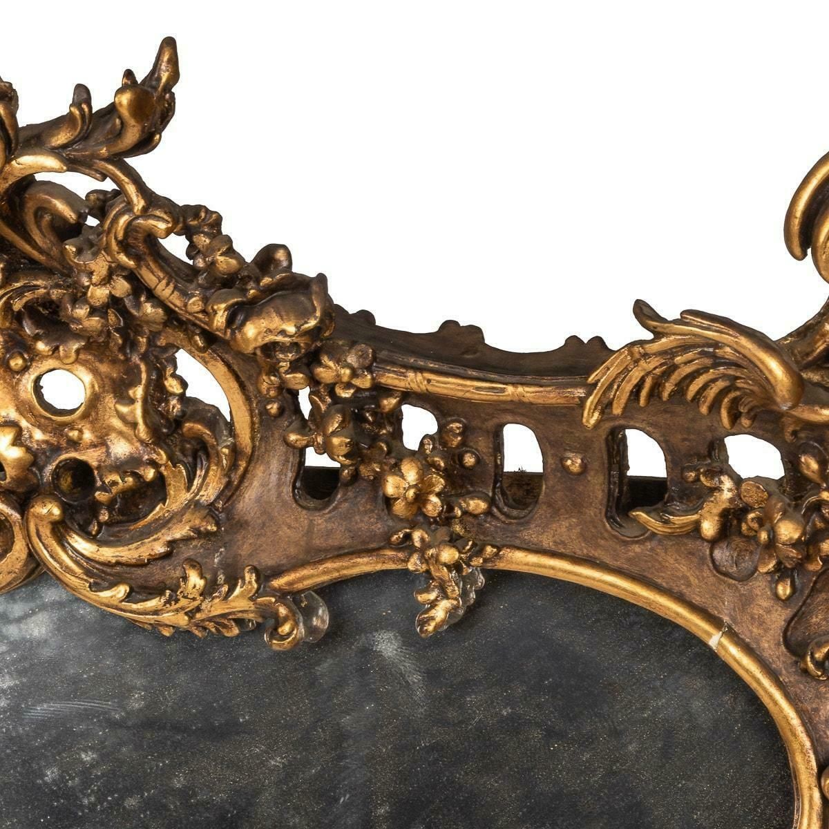 19th Century Louis XV Style Mirror With Gilt Wood Frame Surround, C.1970 photo 4995.0