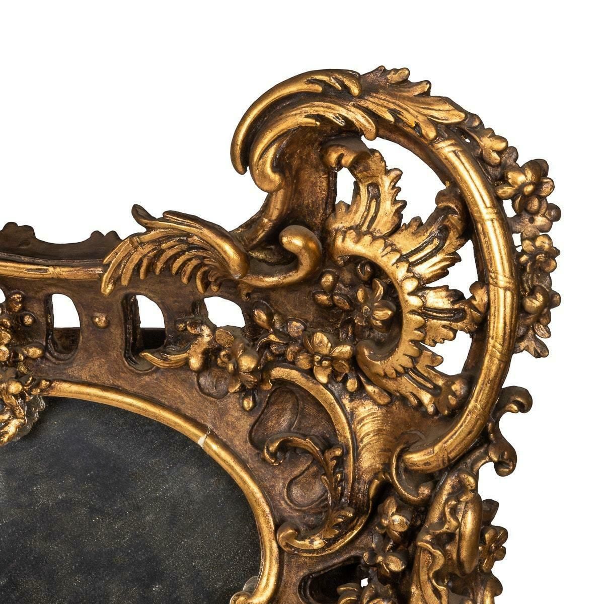 19th Century Louis XV Style Mirror With Gilt Wood Frame Surround, C.1970 photo vinterior