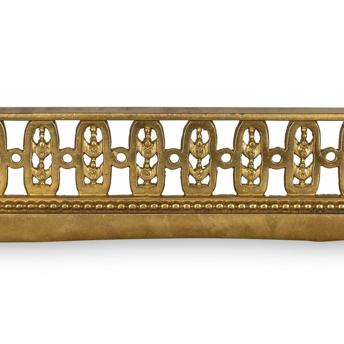 photo furniture 19th Century Ormolu Style Fireplace Chenets