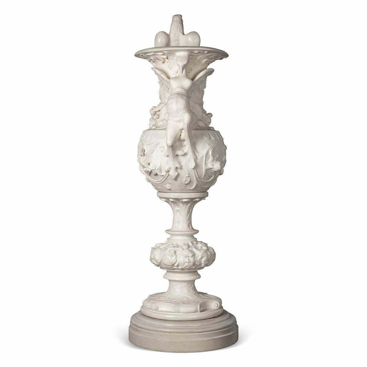 19th Century Italian Marble Vase Decorated With An Eagle, C.1890 photo furniture