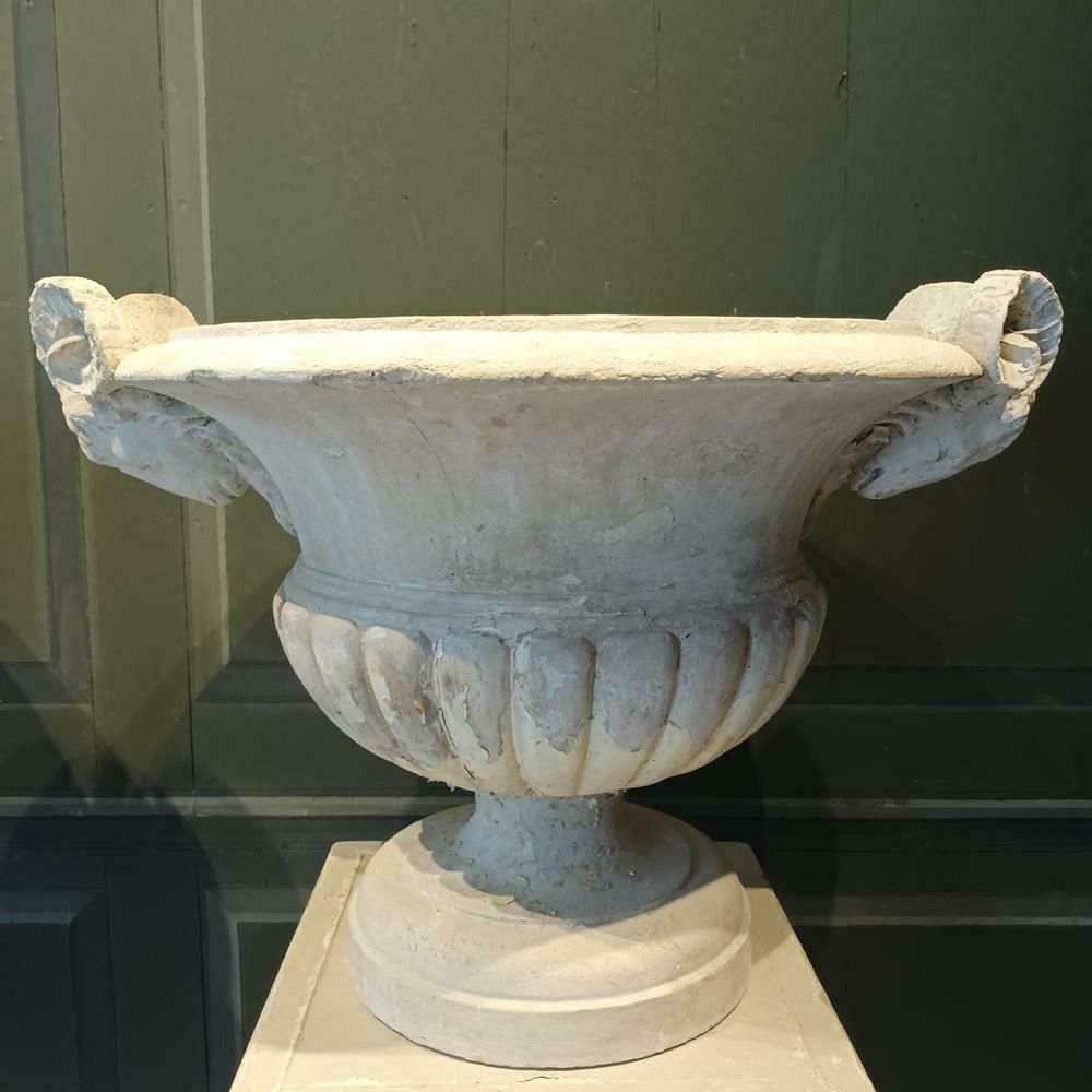 photo furniture A Pair Of 19th Century Limestone Urns