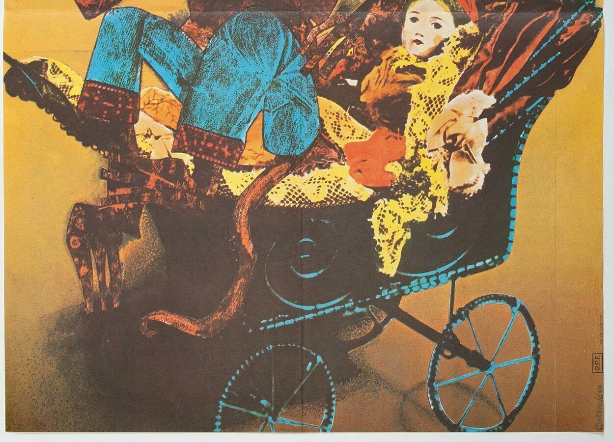 Original Film Poster, Adventures With Nuki, Ivan Kremláček, 1975, Genuine Czech Vintage Print photo vinterior