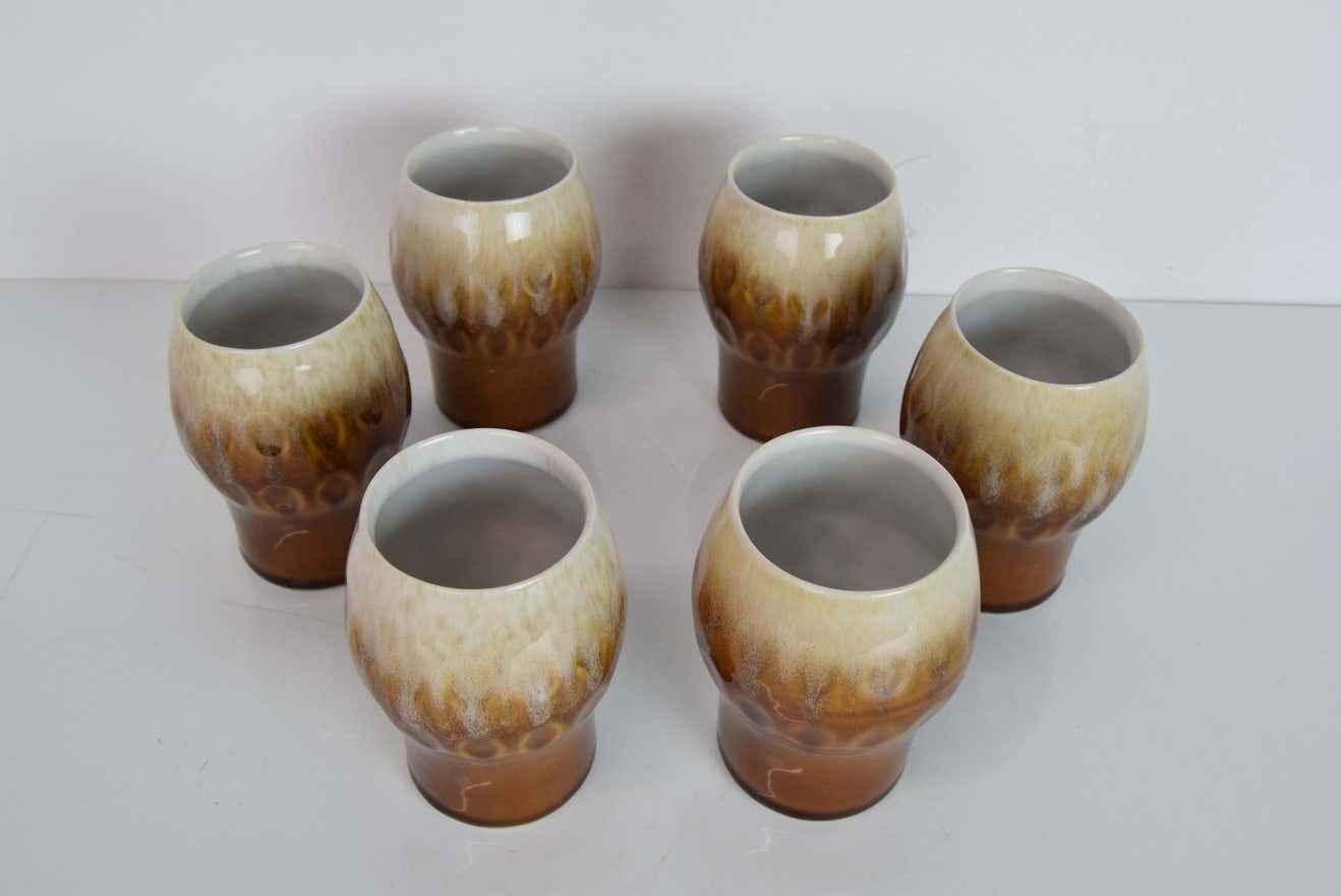 Set Of Six Cups By Ditmar Urbach Circa 1950's photo vintage