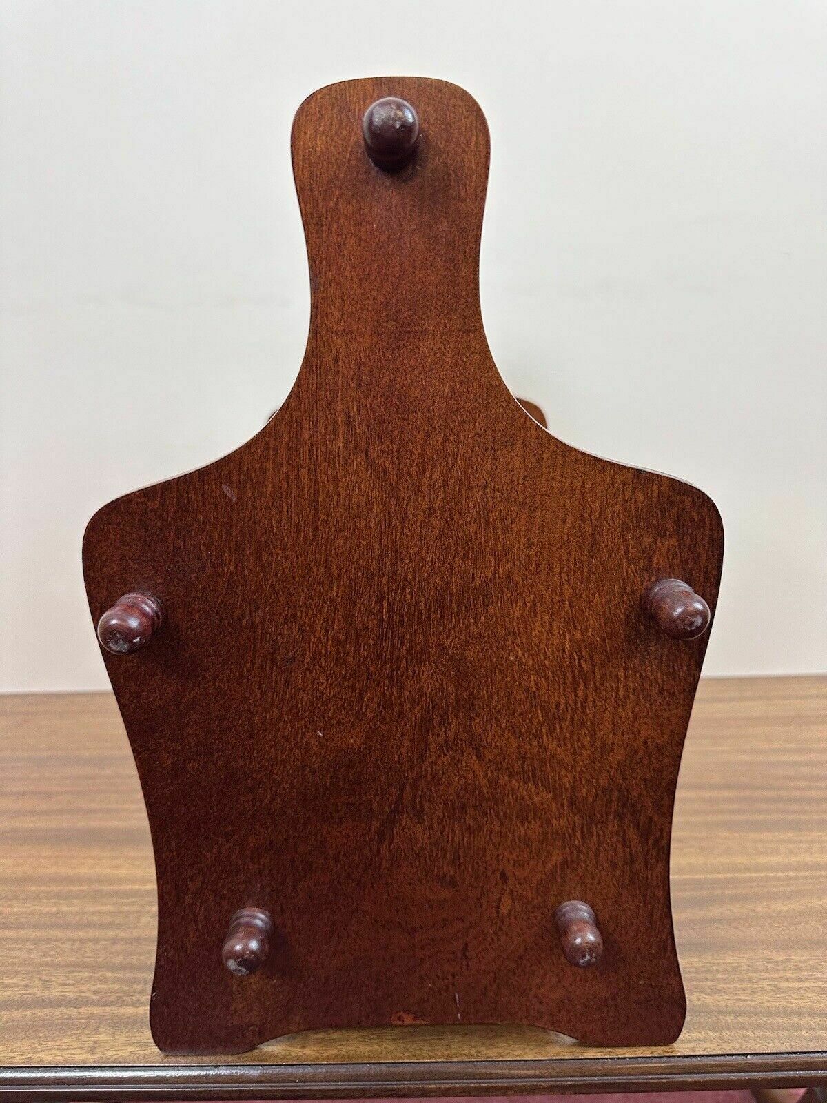 Mid Century Mahogany Magazine Book Rack Holder photo for sale