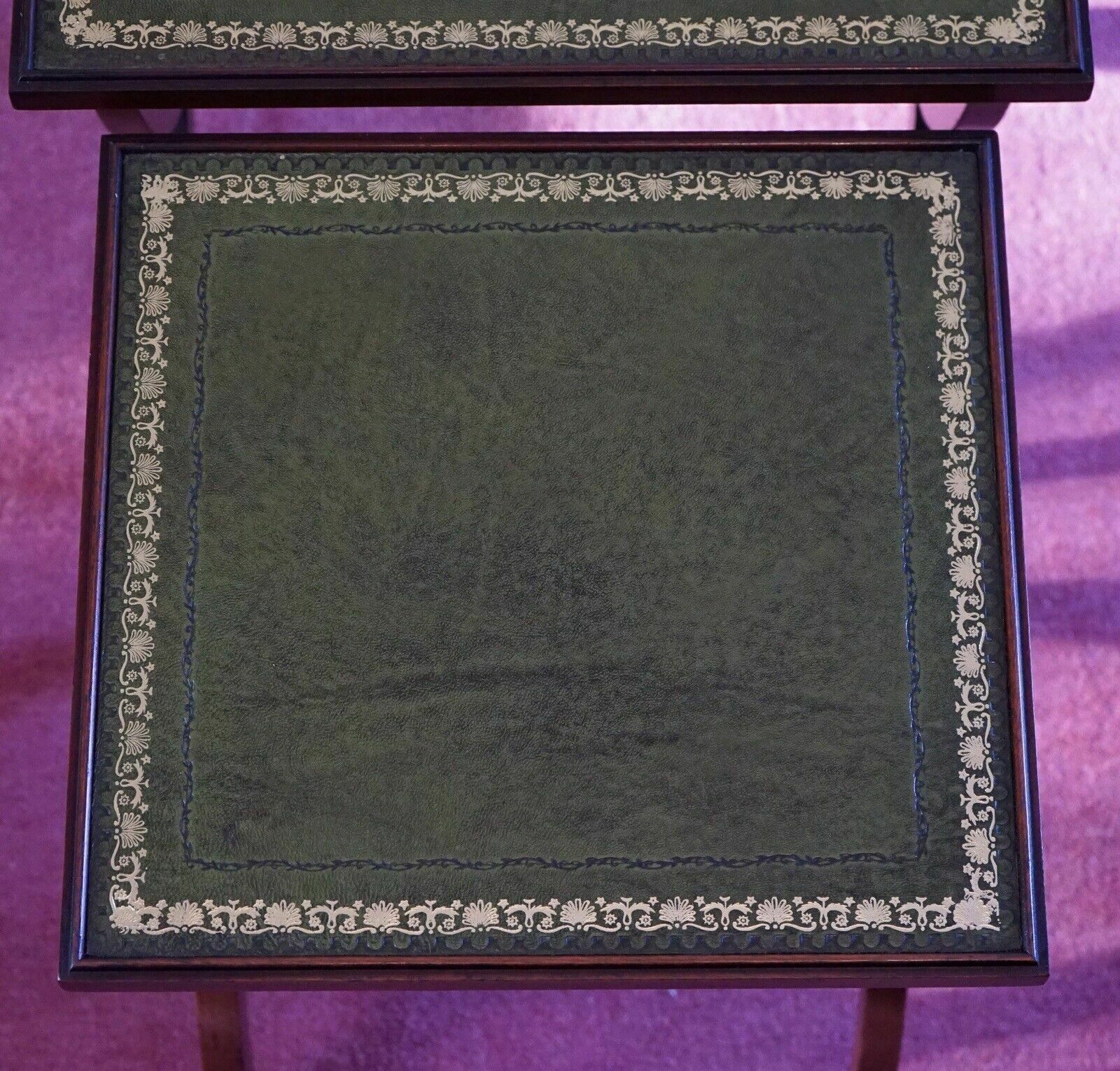 photo for sale Antique George Lll Mahogany Nest Of Three Table
