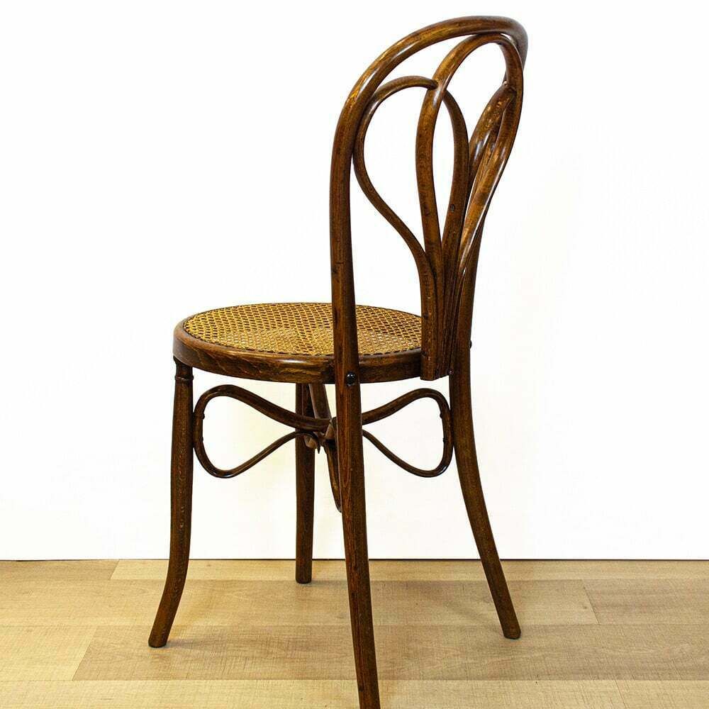Vintage Oak Bentwood Chairs By Ventura Feliu, Spain 1910s, Set Of 4 photo 1800.0