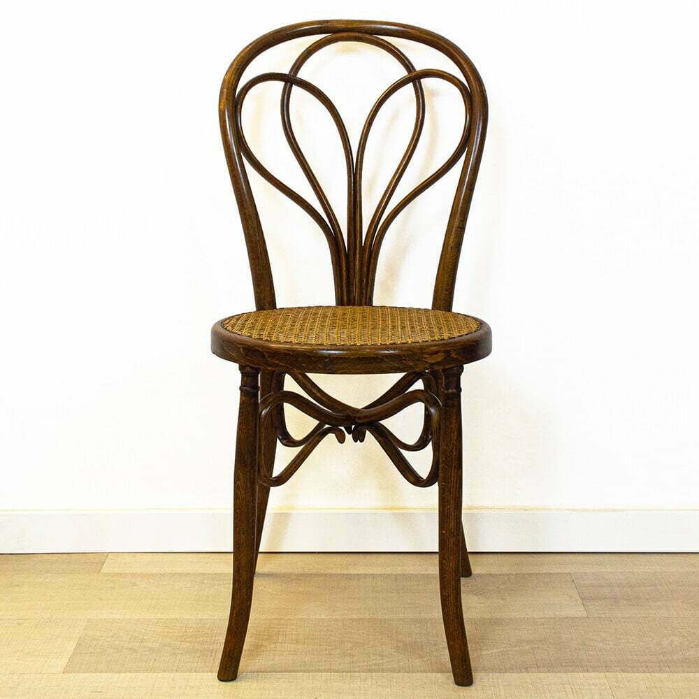 Vintage Oak Bentwood Chairs By Ventura Feliu, Spain 1910s, Set Of 4 photo furniture