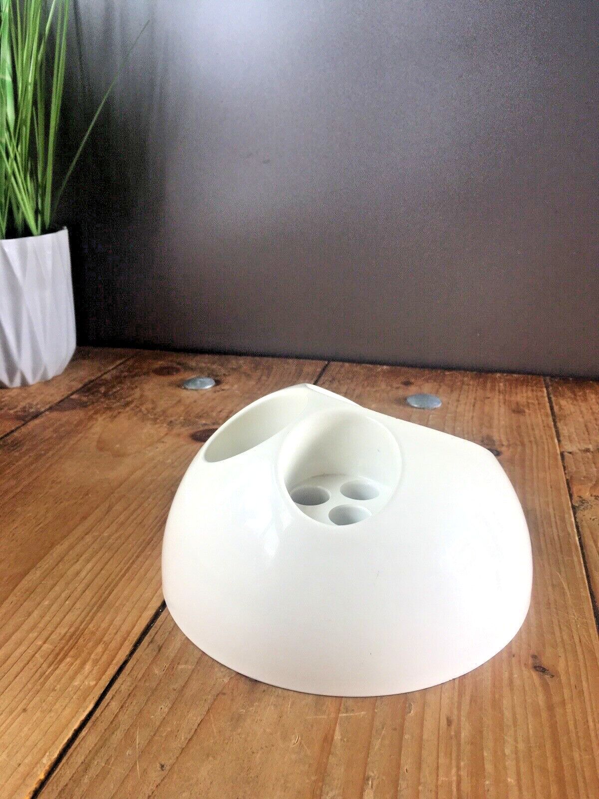 Mid Century 60's Plastic Space Age Gedy Italy Makio Hasuike 70's Desk Tidy Retro photo furniture