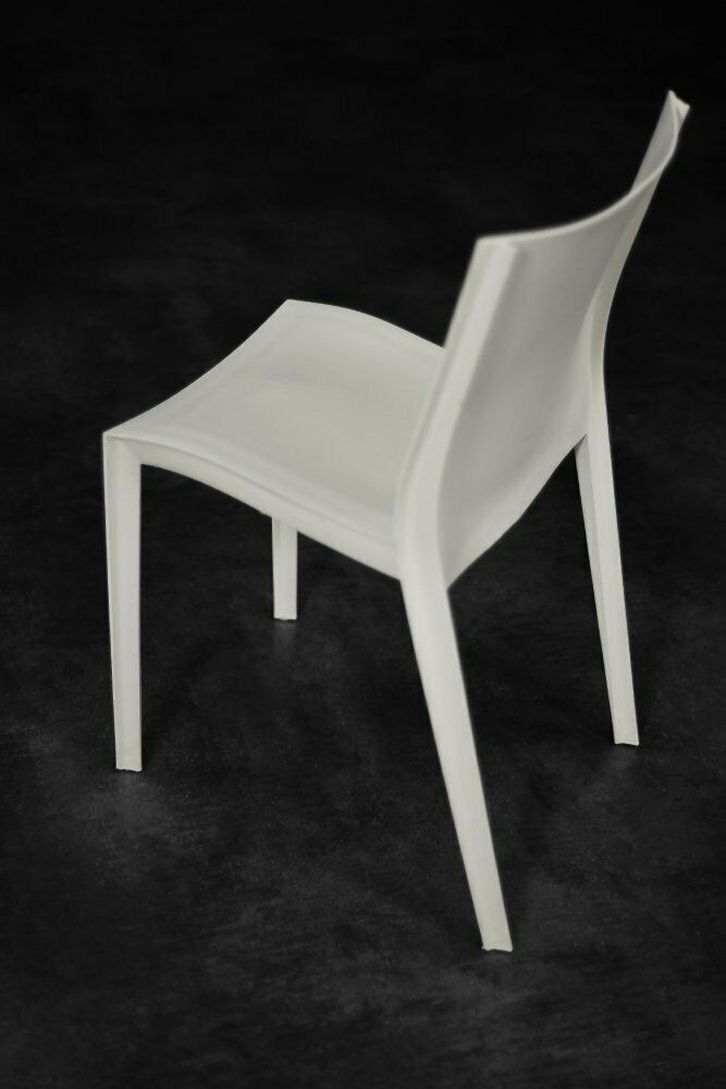 Vintage Mid Century French Slick Slick Chairs In White Plastic By Philippe Starck For Xo Design, 1999, Set Of 5 photo buy