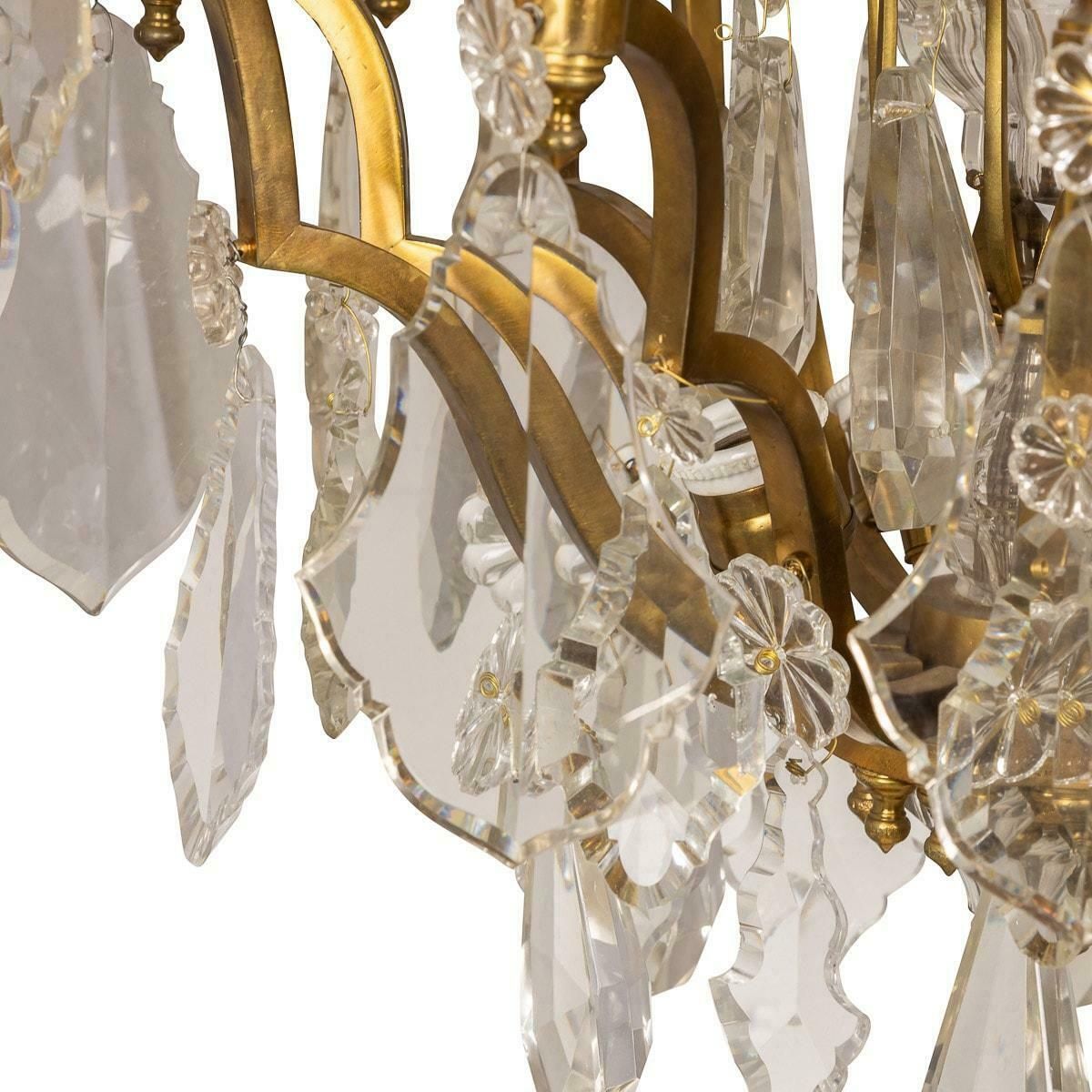 Lighting 19th Century French Ormolu & Cut Crystal Chandelier, C.1860 photo