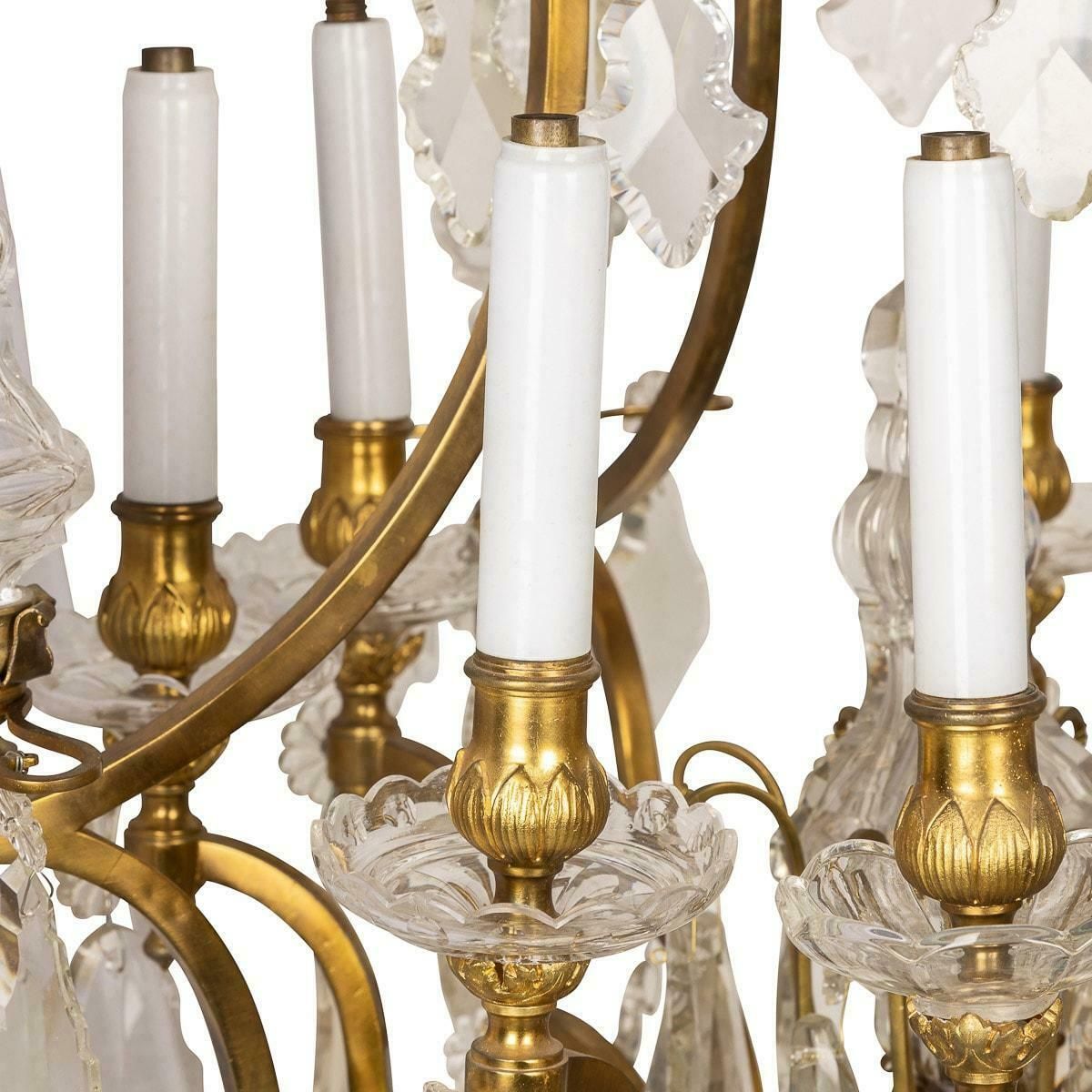 5495.0 19th Century French Ormolu & Cut Crystal Chandelier, C.1860 photo