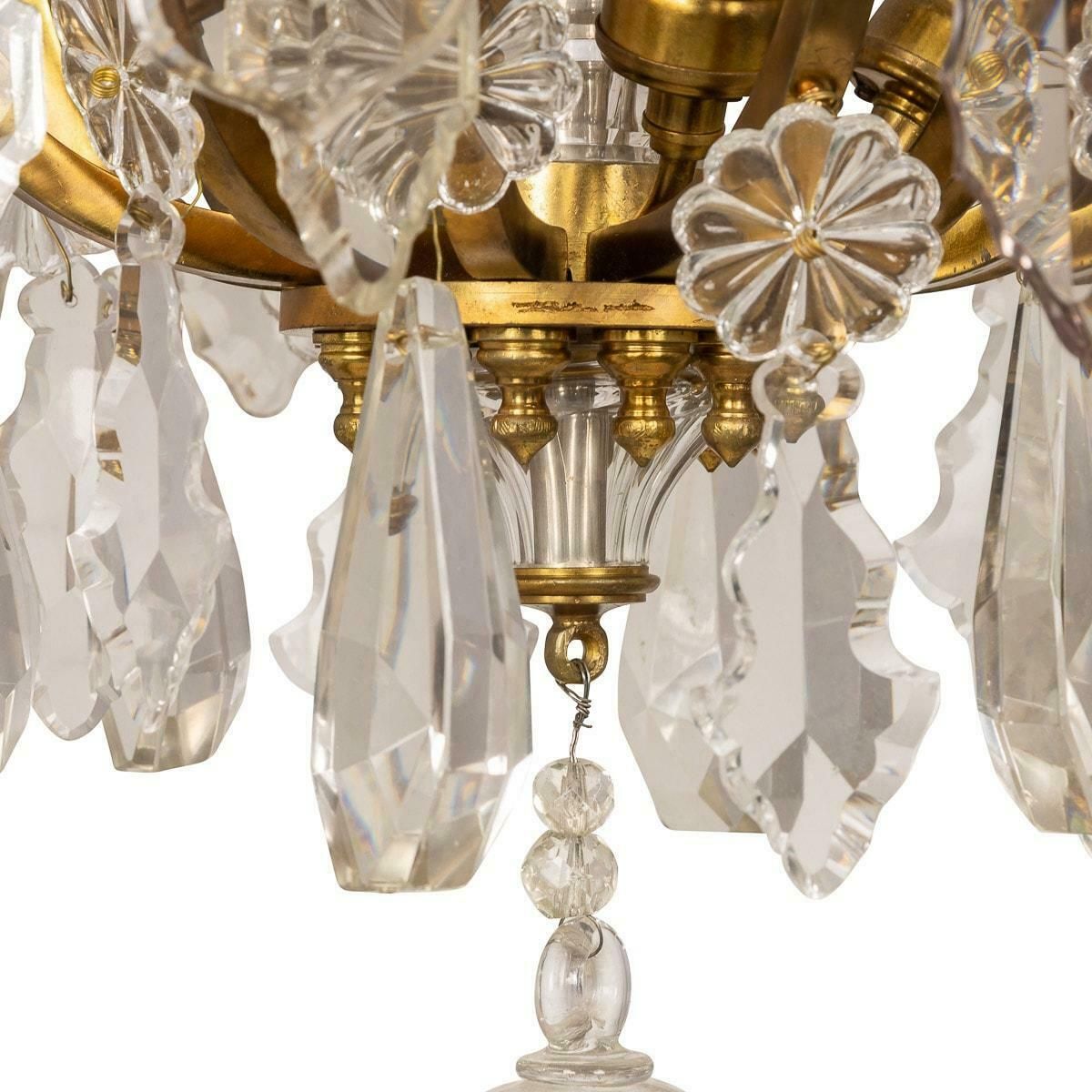 photo buy 19th Century French Ormolu & Cut Crystal Chandelier, C.1860