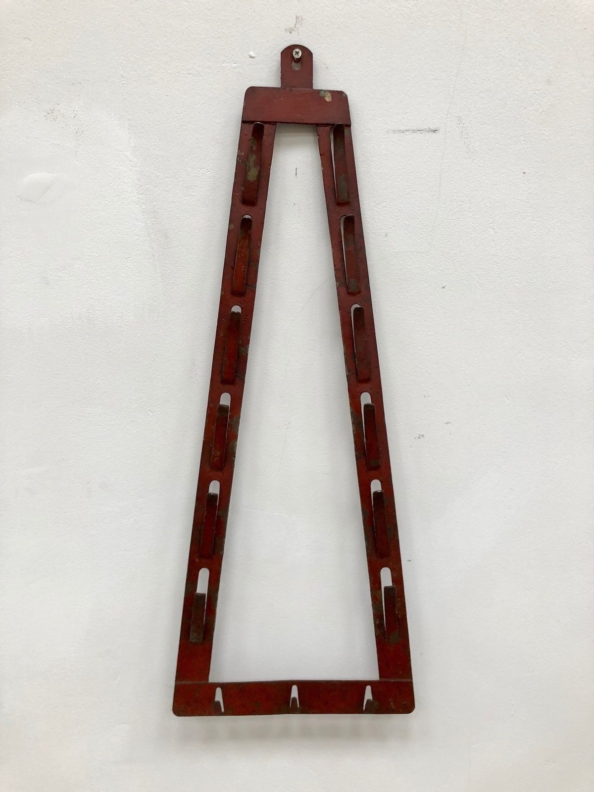 Mid Century Steel Wall Hooks With Artificial Plant Wall Decoration photo for sale