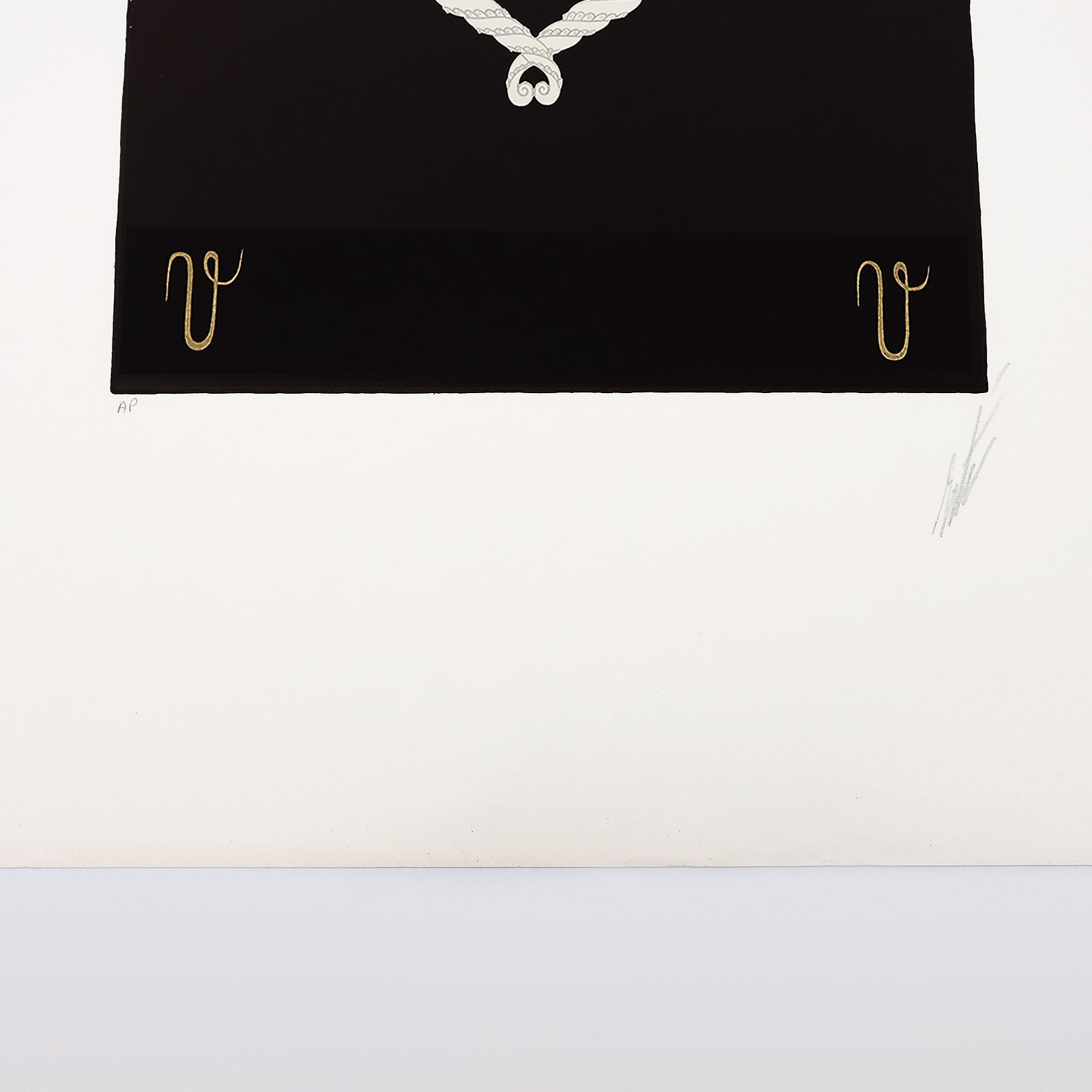 Rare Artist Proof Letter ‘V’ Erté (Romain De Tirtoff)  Alphabet Limited Edition Serigraph Print From 1976 photo 1750.0