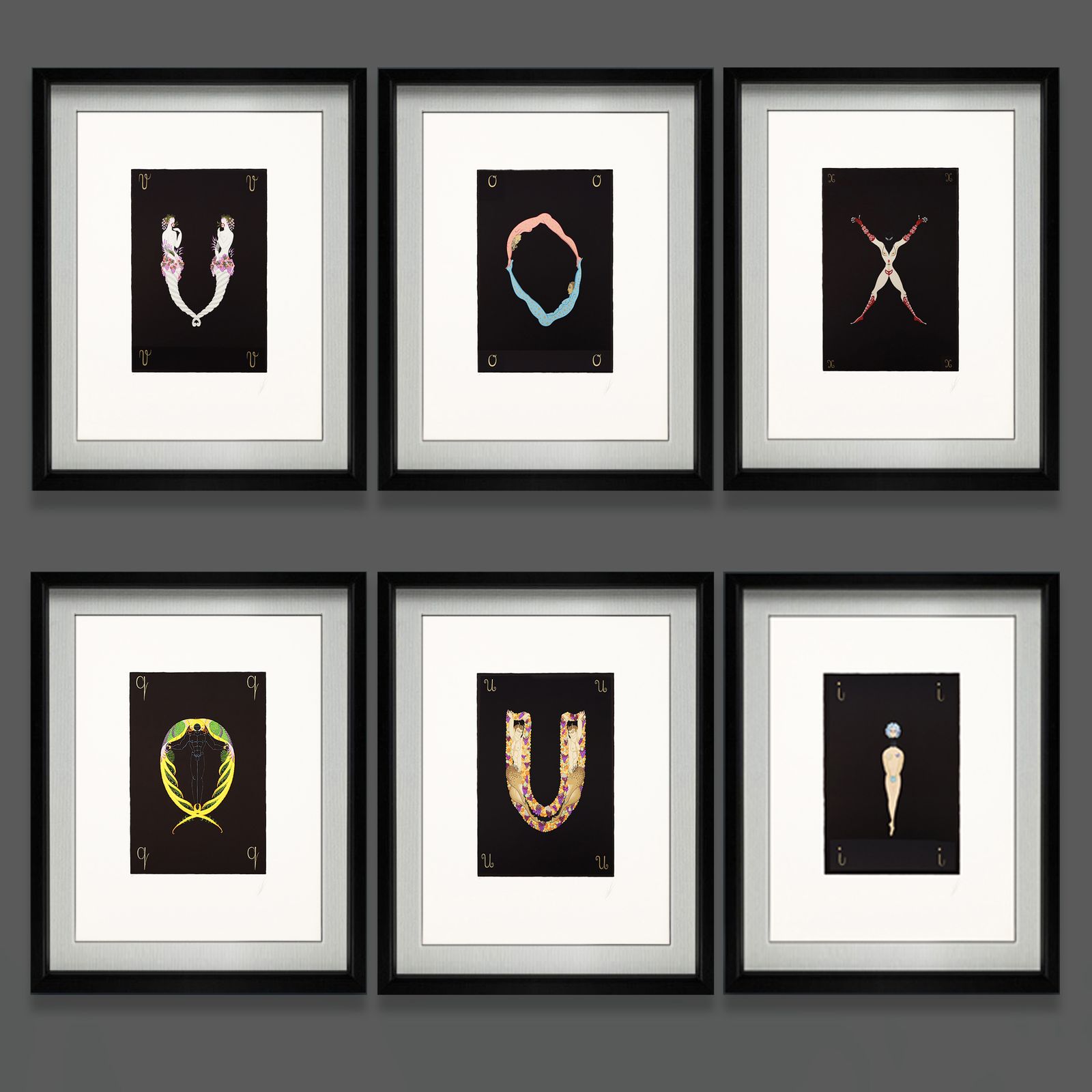 Rare Artist Proof Letter ‘Y’ Erté (Romain De Tirtoff)  Alphabet Limited Edition Serigraph Print From 1976 photo for sale