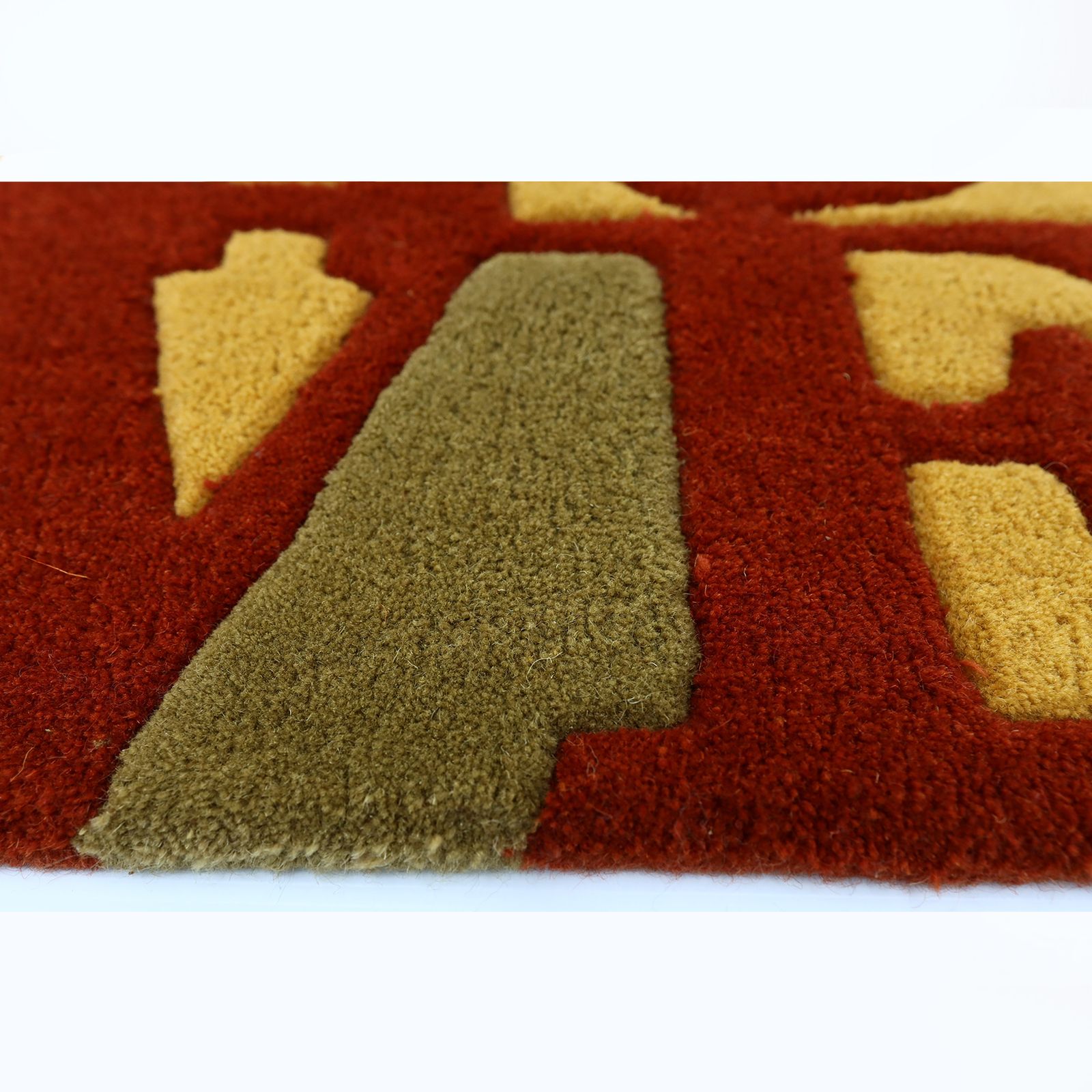 Robert Indiana Decorative Fall Love Art Rug photo buy