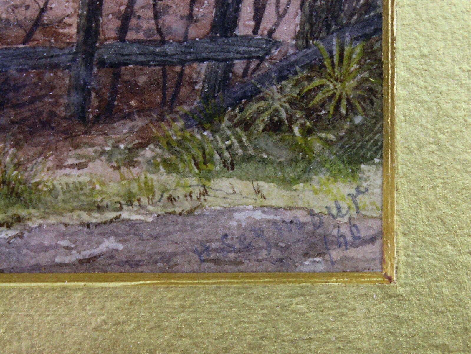 Watercolour By Harriette Anne Seymour. Farm Scene photo for sale