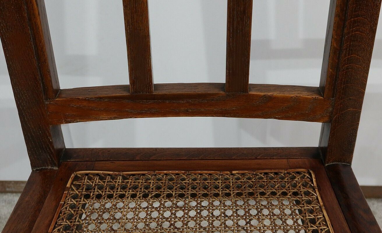 photo for sale Set Of 4 Solid Oak Chairs, 19th Century