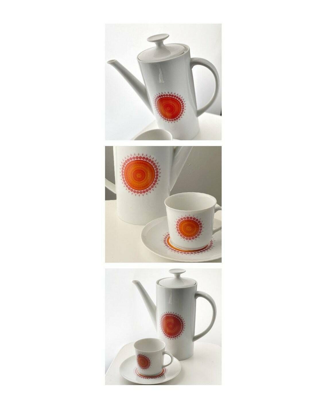 1960s Coffee Set Winterling West Germany Pop Art Coffee Service 1960s photo furniture