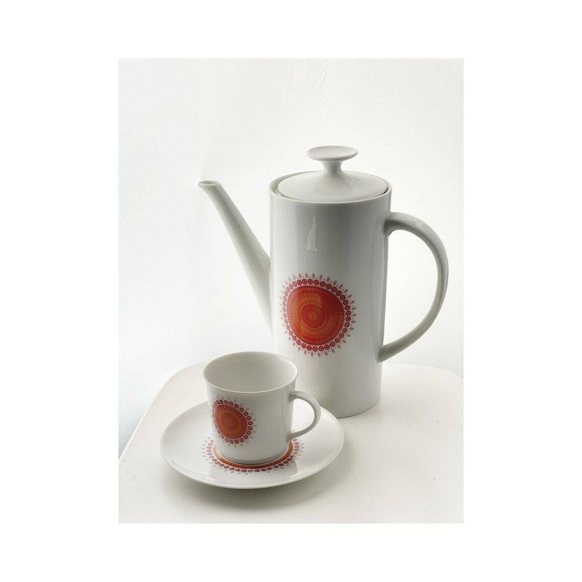 1960s Coffee Set Winterling West Germany Pop Art Coffee Service 1960s photo for sale