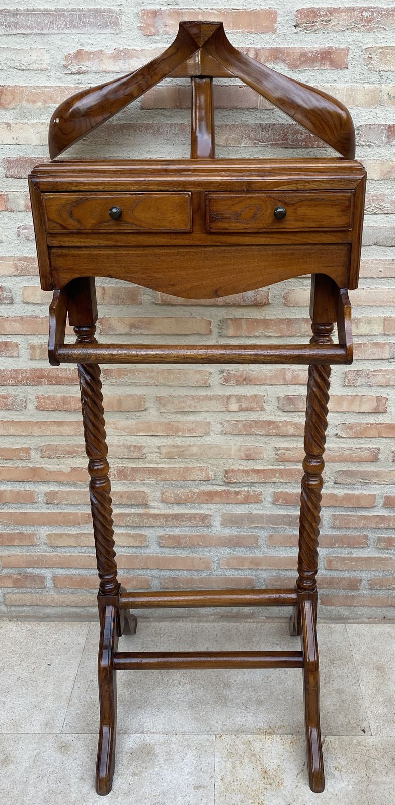 Mid Century Gentlemen Valet Parking With Two Drawers, 1950s photo 1307.0
