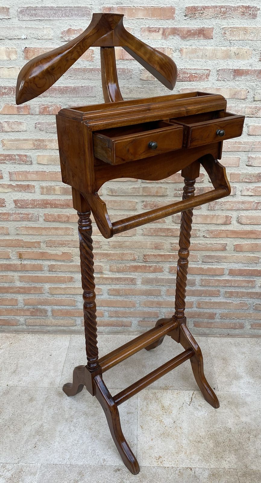 Mid Century Gentlemen Valet Parking With Two Drawers, 1950s photo buy