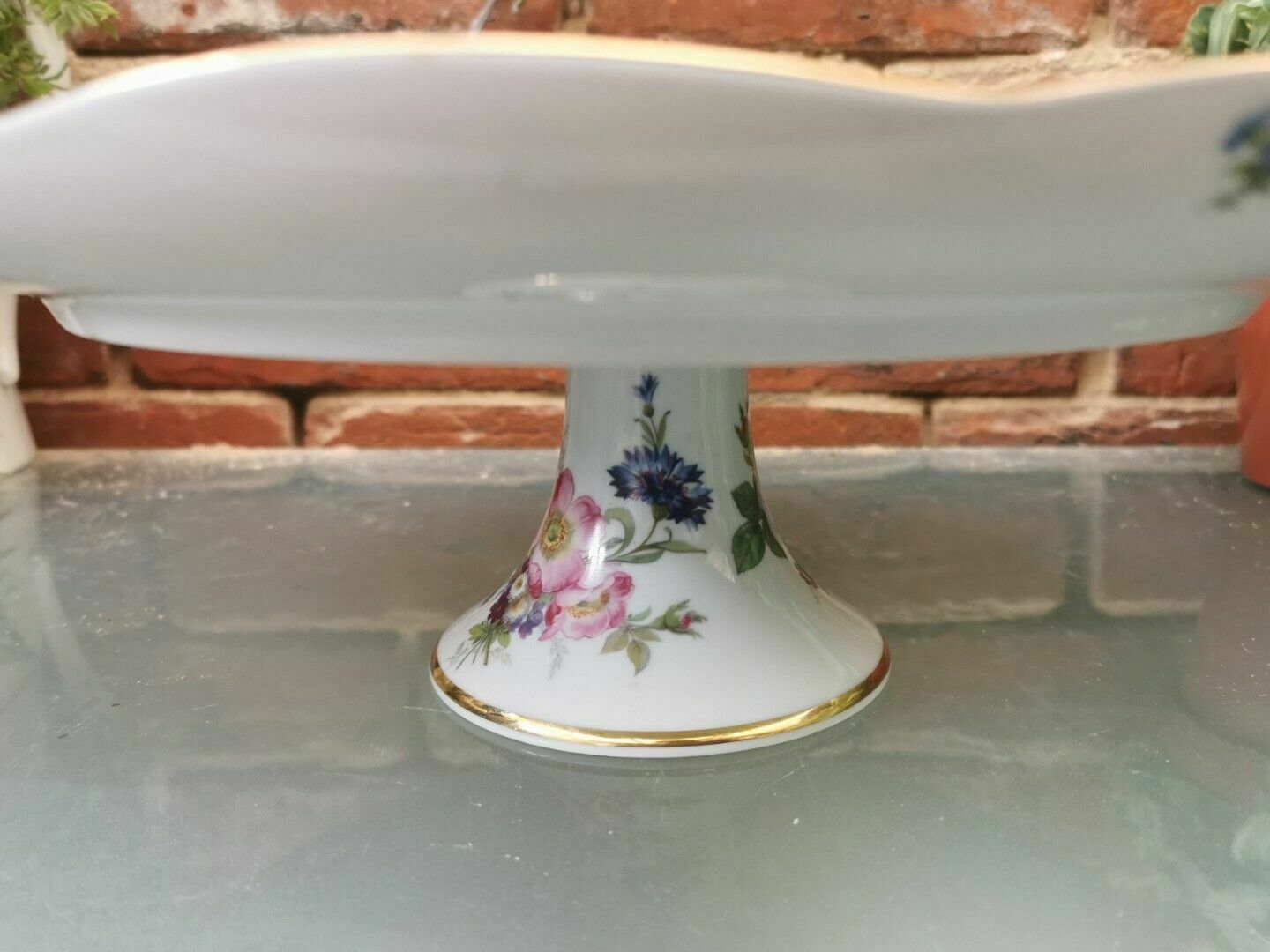 Bayreuth Gloria Hand Painted Vintage Cake Stand photo buy