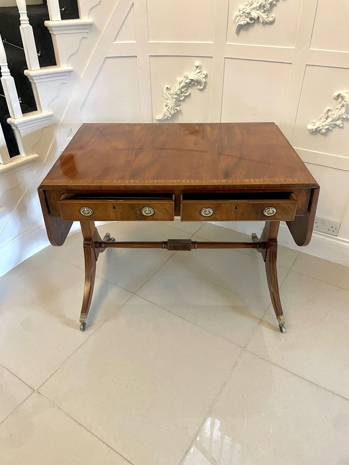 Outstanding Antique Early 20th Century Freestanding Mahogany Table photo for sale