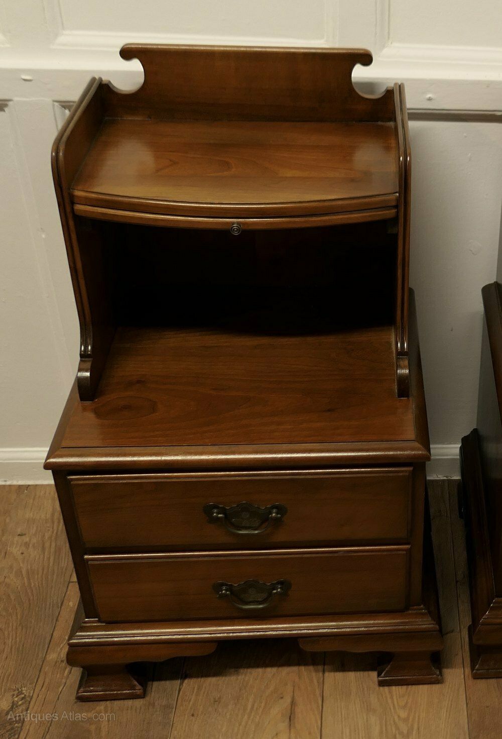 Pair Of Large French Walnut Bedside Cabinets photo furniture