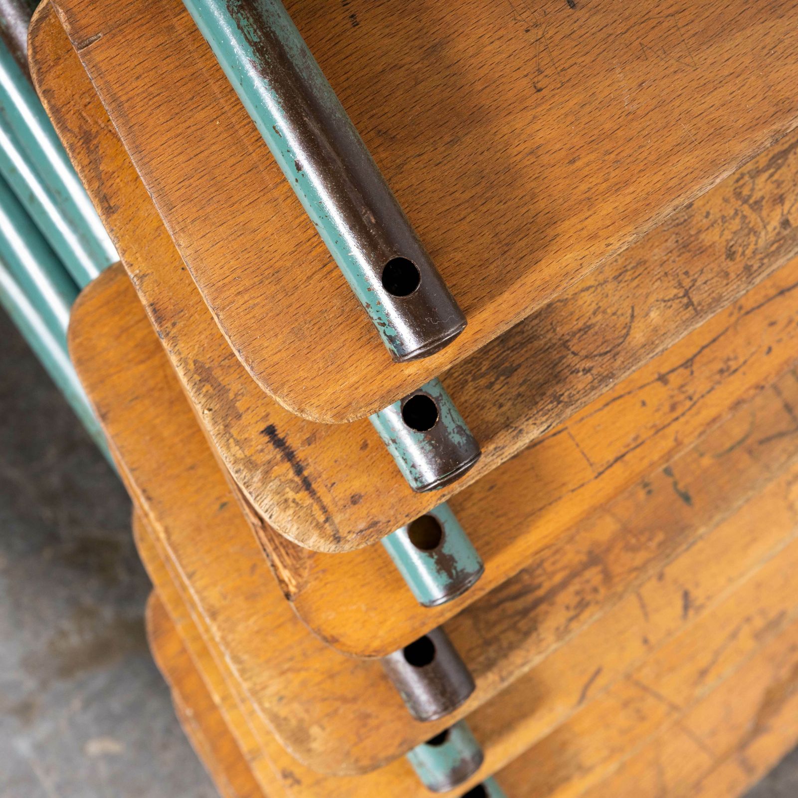 1950’s French Mullca Framed Seat Dining Chairs – Set Of Eight photo Furniture