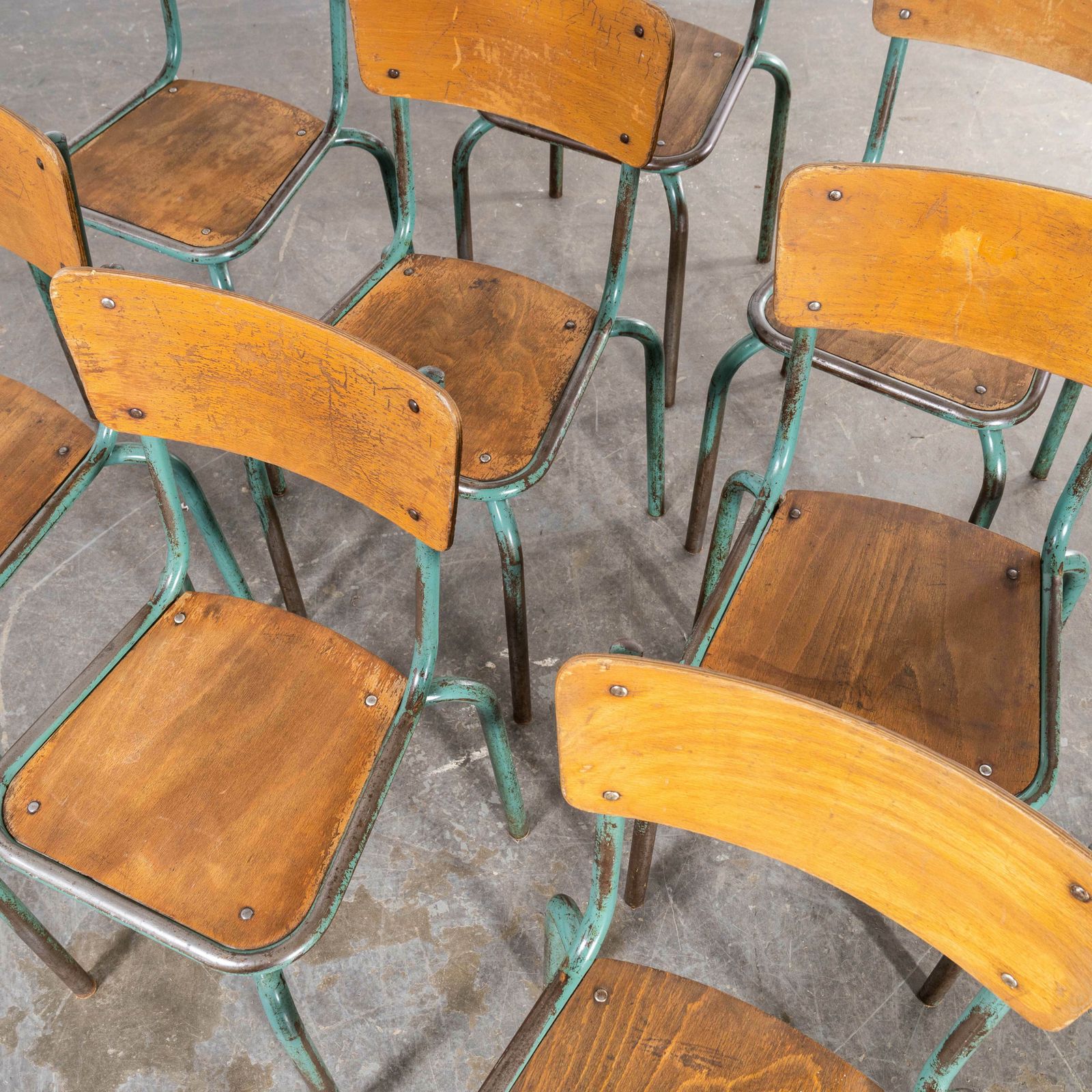 1950’s French Mullca Framed Seat Dining Chairs – Set Of Eight photo buy