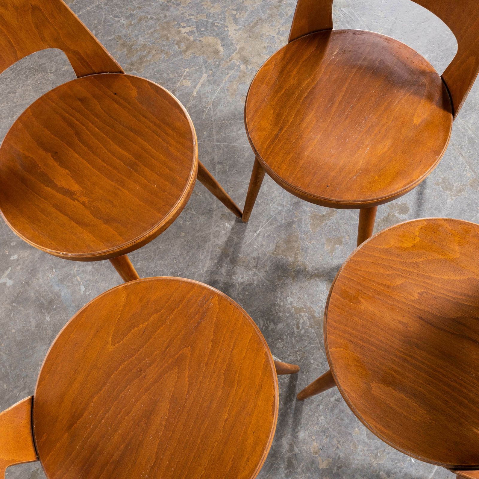 1960’s French Baumann Honey Beech Bentwood Mondor Dining Chair – Set Of Four photo buy