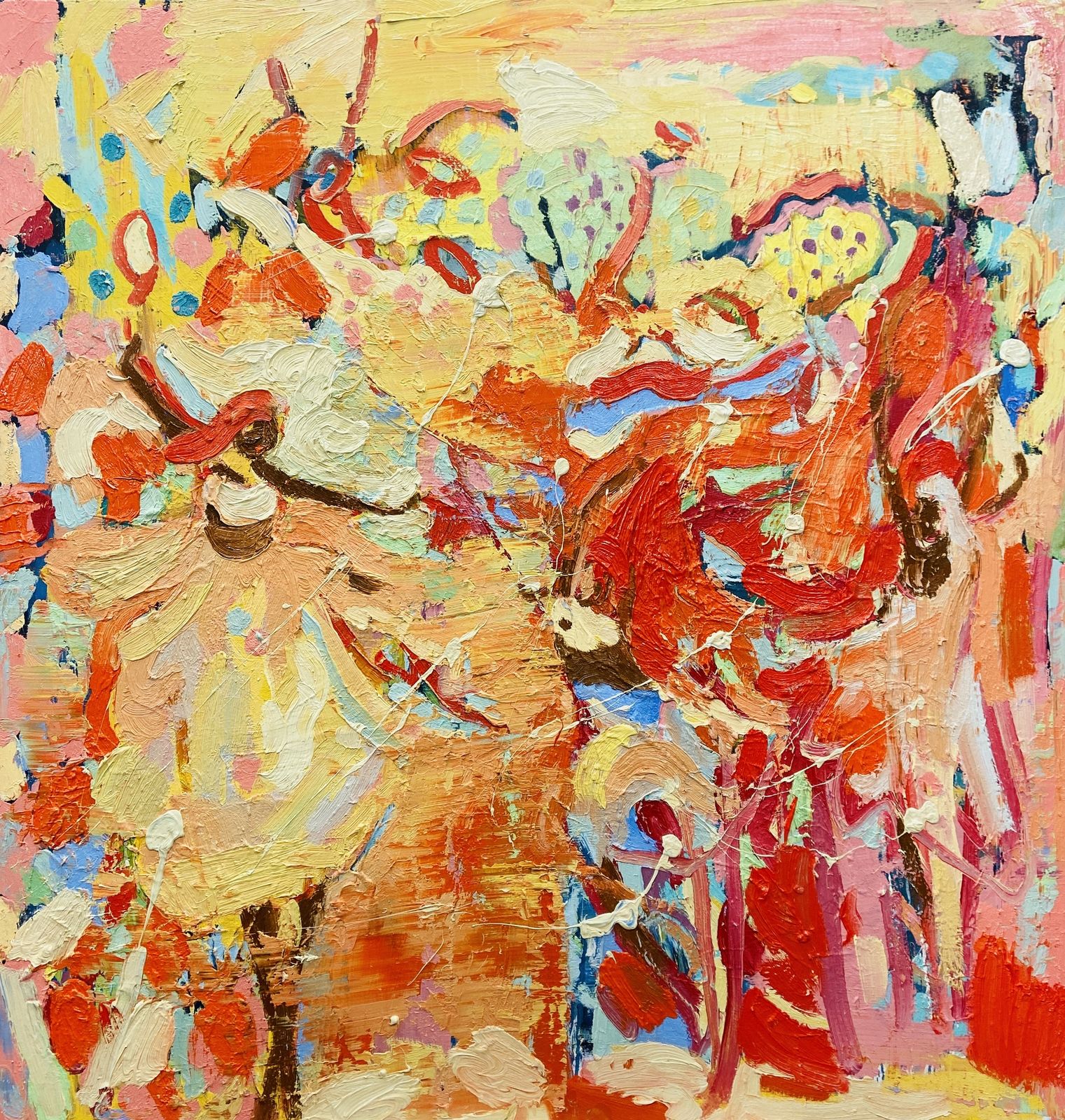 Rajasthan Gypsy Dance. Expressionist Oil Painting By Paul Wadsworth