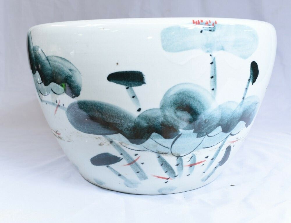 Chinese Ming Porcelain Planter   Single China Urn photo vinterior