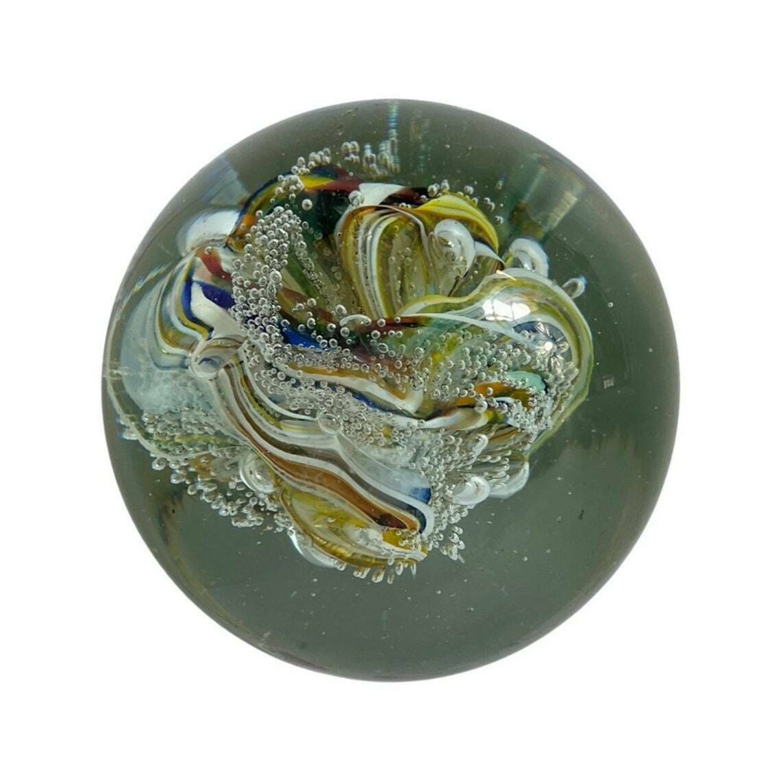 Handmade Murano Paperweight Paperweight Floral Decor photo Home Decor